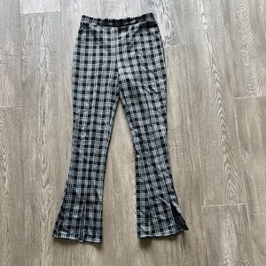 Urban Outfitters Plaid Flared Bottoms